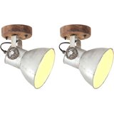  Industrijske zidne/stropne svjetiljke 2kom srebrne 20x25 cm E27 Cijene