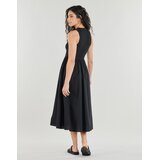 Tommy Jeans Dolge obleke TJW RIB POPLIN TANK DRESS EXT Črna | Shoptok.si