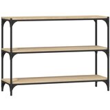 vidaXL Knjižna omara sonoma hrast 100x33x70,5 cm inž. les in jeklo | Shoptok.si