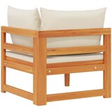  Kutna sofa s krem bijelim jastucima masivno bagremovo drvo | shoptok.hr