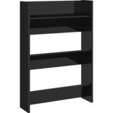 Furnova Stenska omara za čevlje visok sijaj črna 60x18x90 cm, (21954562) | Shoptok.si