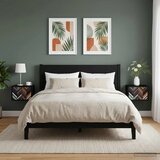  Wall-mounted noćni ormarić OMMEN 2 kom. Crni hrast - Crni hrast Geometrijski uzorak 2 | shoptok.hr