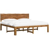  Krevetni okvir s uzglavljem ROSTOCK Prirodna 200 x 200 cm | shoptok.hr