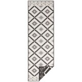 NORTHRUGS Črno-krem zunanja preproga Malibu, 80 x 350 cm Cene