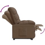  Naslanjač iz rjavega blaga | Shoptok.si