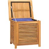  Vrtna kutija za pohranu s vrećom 60x50x58 cm masivna tikovina | shoptok.hr