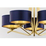 Jupiter 2114 - Luster na šipci KASZMIR 5xE27/15W/230V plava/zlatna | Eponuda.com