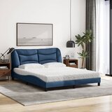  Krevet s madracem Hvar plavi 160x200 cm od tkanine | shoptok.hr