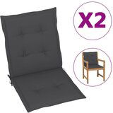 vidaXL Blazine za vrtne stole 2 kosa antracitne 100x50x3 cm Cene
