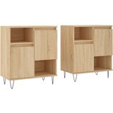 vidaXL Komoda 2 kosa sonoma hrast inženirski les | Shoptok.si