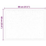 Otirač Svijetlo siva 60 x 40 x 1.2 cm Teddy tkanina | shoptok.hr