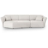 Cosmopolitan Design Crna baršunasti kutna garnitura Tokyo – | shoptok.hr
