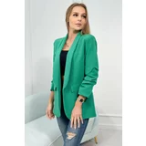 Kesi Elegant blazer with green lapels