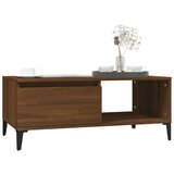  Klubska mizica rjav hrast 90x50x36,5 cm inženirski les, (20714354) | Shoptok.si