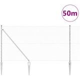  Heksagonalna ograda s stubom 50 x 1 m Pocinčani čelik Srebrna | shoptok.hr