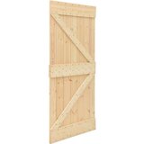  Klizna vrata s priborom za montažu 80 x 210 cm masivna borovina | shoptok.hr