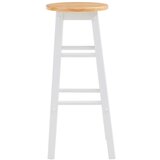 Premier Housewares Bel/v naravni barvi barsko stol iz masivnega kavčukovca (višina sedeža 74 cm) Chester – | Shoptok.si