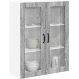 vidaXL Stenska kuhinjska omarica s polico Siva sonoma 80 x 31 x 100 cm | Shoptok.si