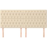  Uzglavlje krem boje 180x7x118/128 cm tkanina | Eponuda.ba