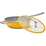 FABINI Vok aluminijasta ponev s pokrovko in neprijemljivo površino ø 28 cm Meda 3.0 – | Shoptok.si