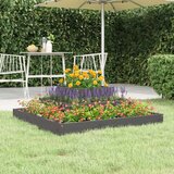 Maison Chic Visoka greda - Greda - Cvetlični Lonec siva 80x80x27 cm trdna borovina, (21789303) | Shoptok.si