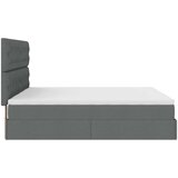vidaXL otomanski okvir kreveta s madracima tamnosivi 200x200cm tkanine | shoptok.hr