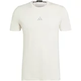 Adidas Funkcionalna majica 'Designed for Training HIIT' svetlo siva / bela