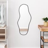 vidaXL Zidno ogledalo crno 90 x 40 cm | shoptok.hr