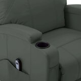 vidaXL Stol s funkcijo vstajanja antracitno umetno usnje | Shoptok.si