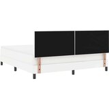 vidaXL Postelja z vzmetnico Bela Super King Umetno Usnje | Shoptok.si