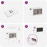 vidaXL Složiva kutija za pohranu s kotačima 75 L 64x40x41 cm | shoptok.hr