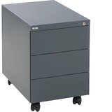 eurokraft basic Kompletna pisarna SATO, pisalna miza + pomični predalnik, globina 590 mm, pomični predalnik s 3 predali | Shoptok.si