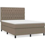 Box spring postelja z vzmetnico taupe 140x200 cm blago, (20894914) | Shoptok.si
