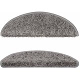  Prostirke za stepenice 15 kom 56x17x3 cm sive poluokrugle | Eponuda.com