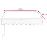 Costway Balkonska markiza Zložljiv nadstrešek za teraso 295 x 250 cm, (5000125697) | Shoptok.si