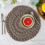 Rex London Pogrinjek iz mešanice bombaža ø 35 cm Crochet – | Shoptok.si