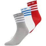 Adidas Čarape mornarsko plava / siva melange / vatreno crvena / bijela