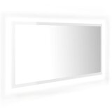  LED kupaonsko ogledalo visoki sjaj bijelo 90x8,5x37 cm akrilno | shoptok.hr