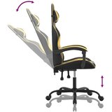  Igraća stolica crno-zlatna od umjetne kože | shoptok.hr