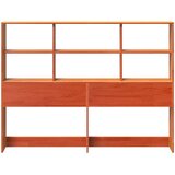  Uzglavlje sa spremištem voštano smeđe 120cm od masivne borovine | shoptok.hr
