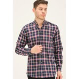 Dewberry G742 MEN'S SHIRT-LACİVERT- BURGUNDY | Shoptok.si