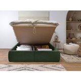 Bobochic Paris Tamno zeleni tapecirani bračni krevet s prostorom za odlaganje s podnicom 180x200 cm Garance – | shoptok.hr
