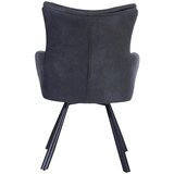 Hom`in naslanjač, kovina, tekstil siva | Shoptok.si