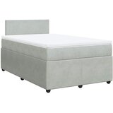  Krevet s oprugama i madracem svjetlosivi 120x190 cm baršunasti | shoptok.hr