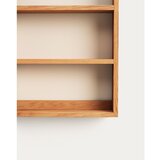Kave Home Stenska kopalniška omarica z ogledalom iz masivnega tika 50x70 cm Plubia – | Shoptok.si