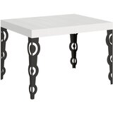 Itamoby   Karamay (80x120/204 cm) - bela, barva nog: antracit - raztegljiva jedilna miza, (20842756) | Shoptok.si