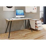 P & B Pisalna Miza Salia T50, Barva Hrasta, Bela, 138x50cm | Shoptok.si