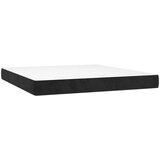  Box spring s madracem LED crni 180x200 cm baršun | shoptok.hr