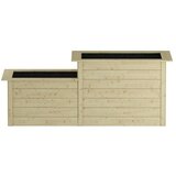 WEKA Visoka greda (205 x 79 x 81 cm, Les, Rjava, Stopničasta dvignjena visoka greda) | Shoptok.si