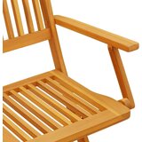 vidaXL 5-dijelni sklopivi vrtni blagovaonski set od drva bagrema | shoptok.hr